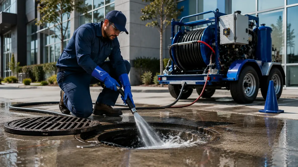 Commercial Hydro Jet Drain Cleaning in Lawndale