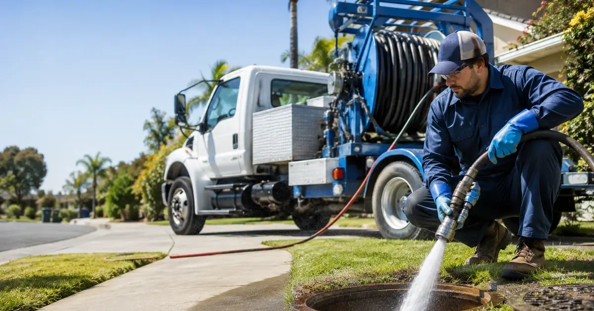 Hydro jet sewer cleaning Lawndale